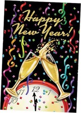 Garden Flag Happy New Year