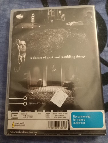 Eraserhead (DVD, 1977) David Lynch Black And White Classic Jack Nance Rare Oop - Afbeelding 2 van 2