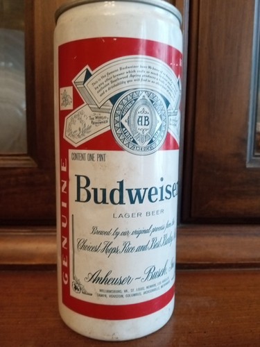 Budweiser 16 Ounce Aluminum Vintage Beer Can - Picture 7 of 9