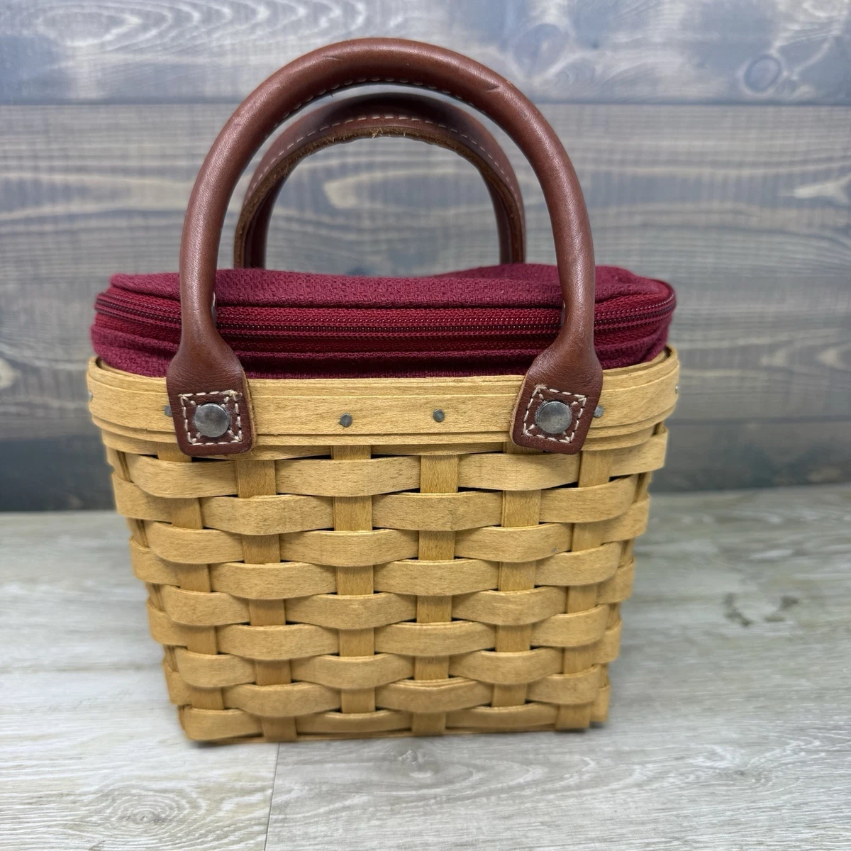 Basket With Liner In Longaberger Baskets (2000-2004) for sale | eBay