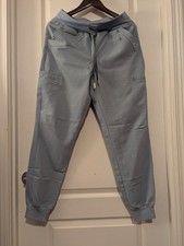 FIGS Yola Skinny Jogger Scrub Pants Women's Medium Blue Medical Uniform
