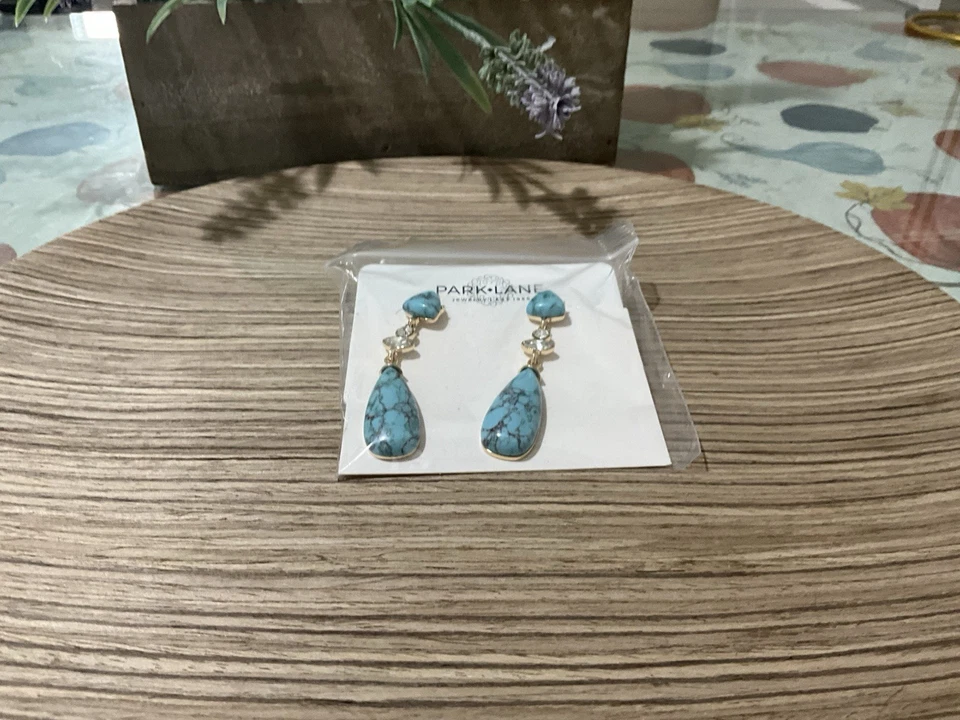 Pendientes de rodeo turquesa de Park Lane Foto 2 de 4