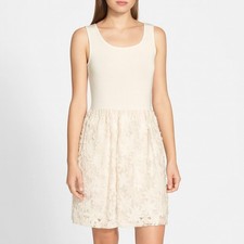 JM studio velour cream  lace dress size 8 NWT