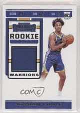2019-20 Panini Contenders Rookie Ticket Swatches Jordan Poole #RTS-JPL 7zf