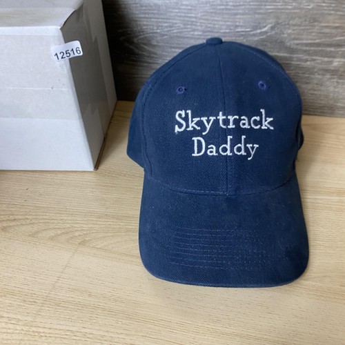 Skytrack Daddy Hat Cap Strap Back Navy Blue Embroidered Augusta Sportswear Mens - Picture 11 of 11