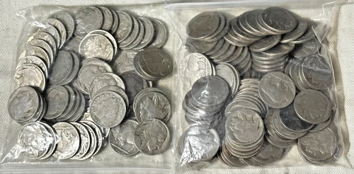 1920's - 30's Buffalo Nickels (160) Coin Lot V-Nickel Indian Head Cent Nice!!