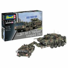 Revell Panzer-Modellbausatz SLT 50-3 Elefant mit Leopard 2A4 421-Tlg. 1:72 03311