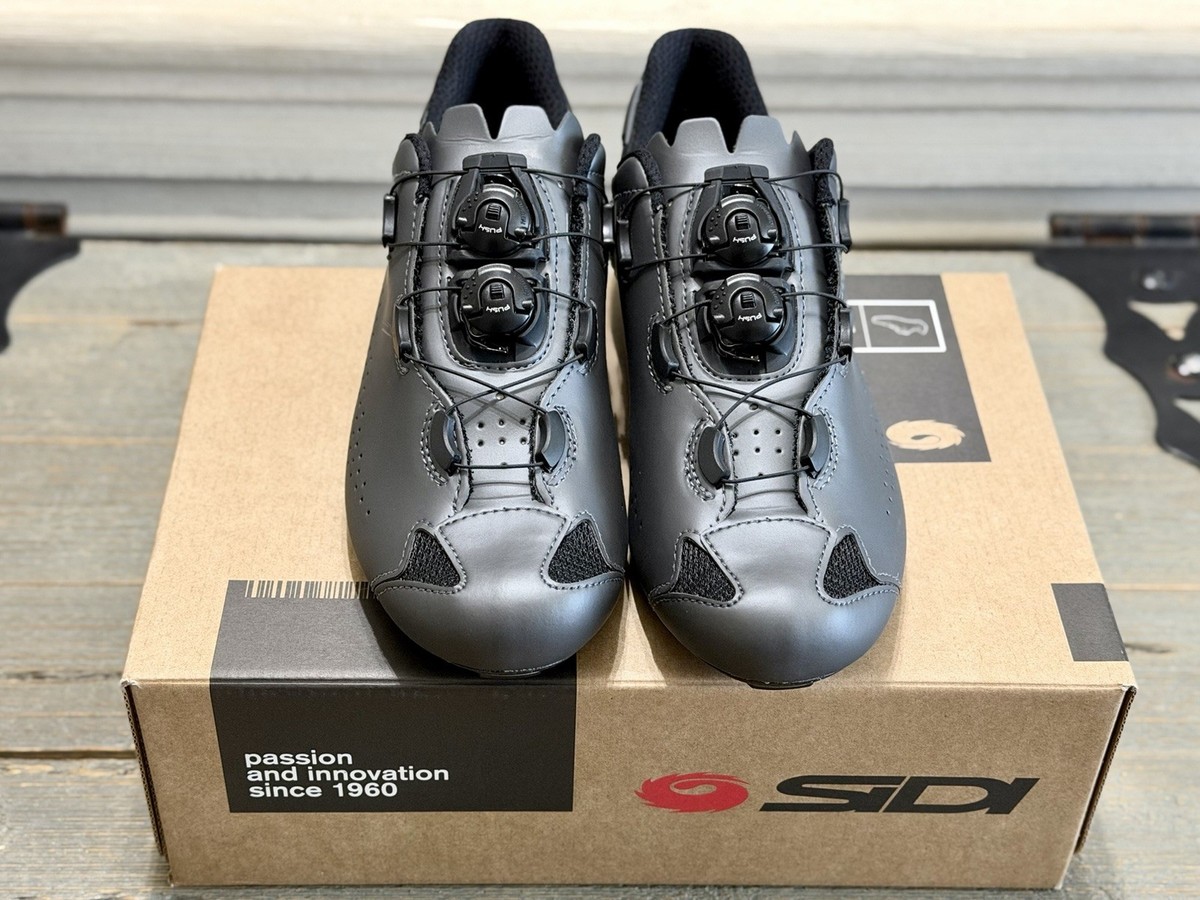 SIDI Shot 2S Road Shoes - Men's, Anthracite/Black, 42.5 | eBay
