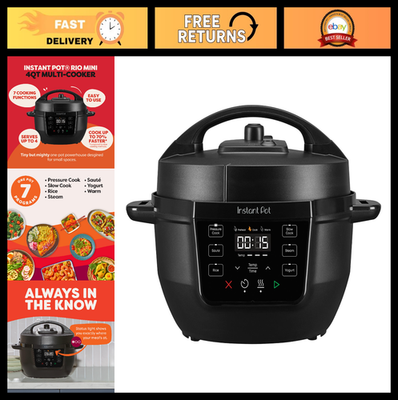 #ad #ad 7 in 1 Mini Multi Cooker 4QT Pressure Cooker Slow Cook Sauté Steam Rice Ma $132.99