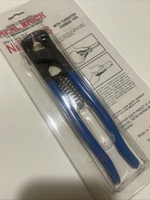  NEW BRICK & TILE NIPPERS WITH TUNGSTEN CARBIDE TIPS. 8  Handles & 3/4  Bite.