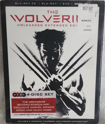 The Wolverine Unleashed Extended Edition Blu-ray DVD Digital HD Hugh Jackman