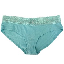 Victoria  s Secret Low Rise Hip Hugger Panties XL Lacey Cotton Briefs Vtg