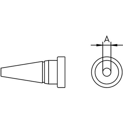 Weller LT-CS Lötspitze Rundform Spitzen-Größe 3.2 mm Inhalt 1 St.
