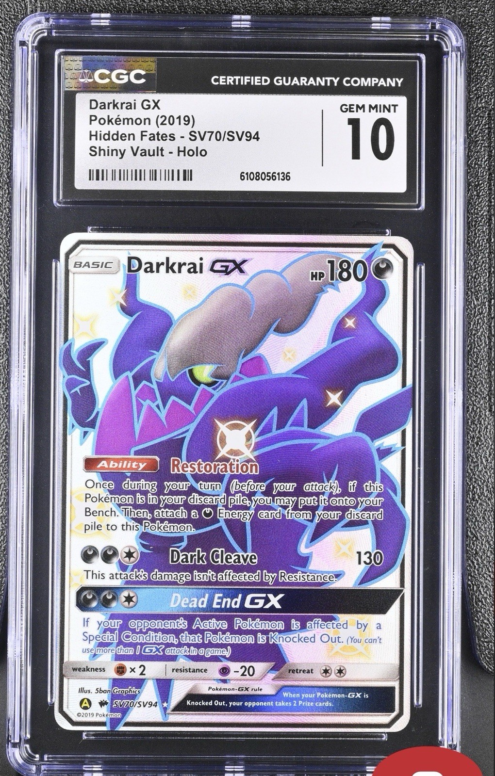 Darkrai GX 2019 Sun & Moon: Hidden Fates #SV70/SV94 Shiny Rare (Full Art) Price Guide - Sports Card Investor Darkrai GX 2019 Sun & Moon: Hidden Fates #SV70/SV94 Shiny Rare (Full Art) Price Guide - Sports Card Investor