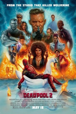 367129 Deadpool 2 Superhero X Men Film Wade Wilson Art Wall Print Poster