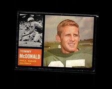 Tommy McDonald 1962 Topps Vintage Football Card #116 Philadelphia Eagles G1