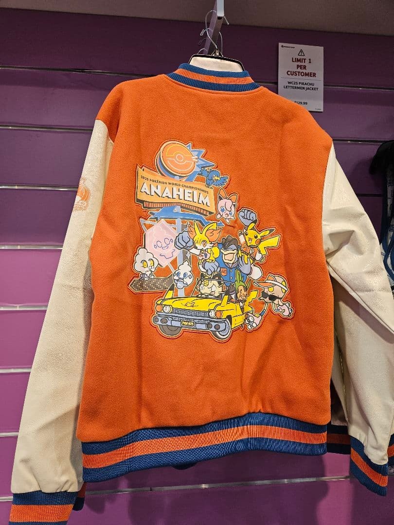 Sweat à Capuche Pokémon WCS 2025 Pikachu - Exclusivité Anaheim, Taille 2XL, Neuf Avec étiquettes