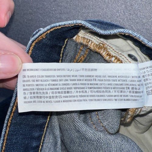 Abercrombie & Fitch Jeans Youth Sz 13/14 Dark Wash Straight Leg - Picture 12 of 13
