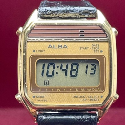 Seiko Alba Vintage Digitaluhr 80er Jahre Gold Y486-402A getestet