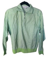 Christian Dior Sports Men s Vintage Green Gingham Zip Up Jacket Size L
