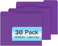 File Folder, 30 Pack 1/3 Cut Tab File Folders, File Folders Great for Organizin