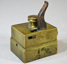 Antique 19thC Brass Scarificator 16 blades Bloodletting Device Working Condition