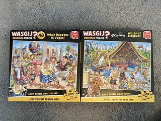 Lot Of Two Wasgij 1000 Piece Puzzle