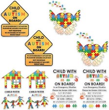 8 Pcs Child on Board Awareness Stickers, Durable Waterproof Vinyl Decal for Car