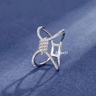 1.25 ctw Lab Created Diamond Statement Barbed Wire Knot Ring 925 Sterling Silver