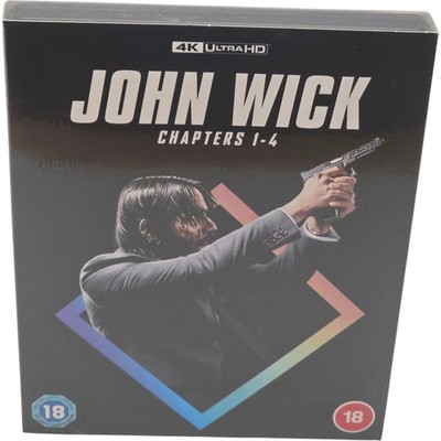 John Wick Chapters 1-4 4K Ultra HD + Blu-ray Keanu Reeves Zone B -18