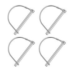 4Pack Premium Coupler Pin Trailer Safety Pin and Lock for Hitch, Farm, Lawn ...