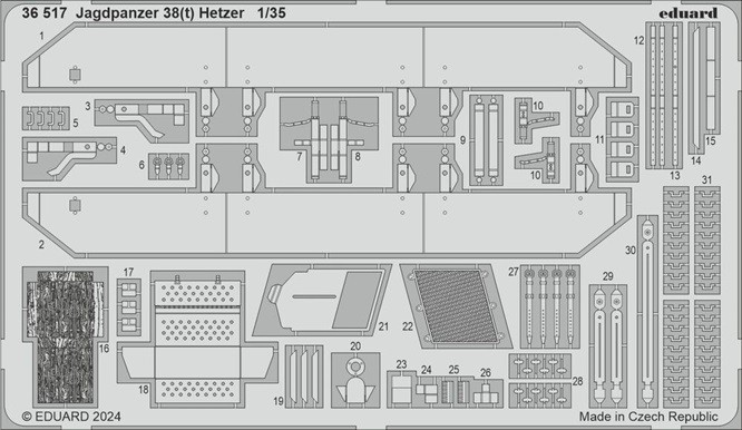 Eduard Accessories 36517 - 1:35 Jagdpanzer 38(t) Hetzer 1/35 Takom - New