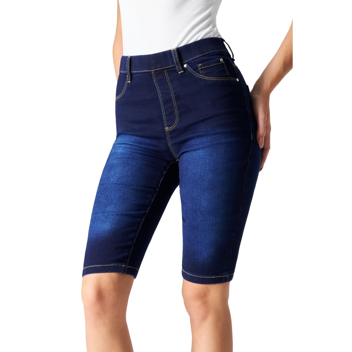 CityComfort Womens Denim Shorts Knee Jeggings Short Pants UK