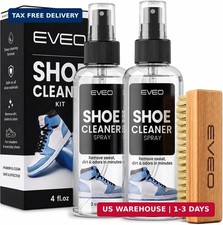 Shoe Cleaner Kit, Deep Cleaning White Sneakers Leather Suede, 2 Pack, Universal