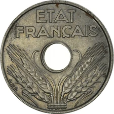 [#183051] Coin, France, État français, 20 Centimes, 1944, AU(50-53), Iron, KM:90