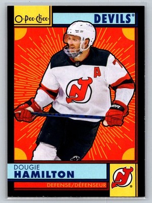 2022-23 O-Pee-Chee Retro Black Border Dougie Hamilton 096/100 New Jersey Devils