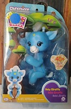 Fingerlings Baby Giraffe Lil G Blue Authentic Interactive Toy WowWee READ
