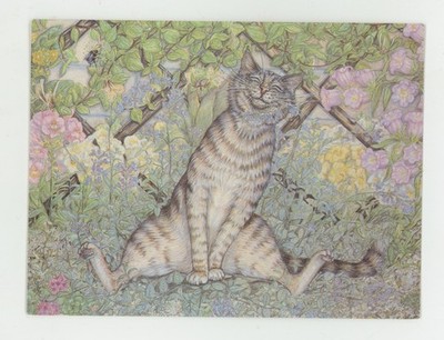 Postcard Animals Cats The Sniffer  Zoe's Cats Unposted Chrome 4x6