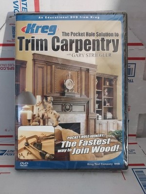 New Kreg Trim Carpentry w/Gary Striegler (DVD, 2005) Pocket Hole Joinery - #202