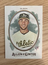 2017 Topps Allen & Ginter Matt Olson #268 (RC) Rookie Baseball Card Oakland As. rookie card picture