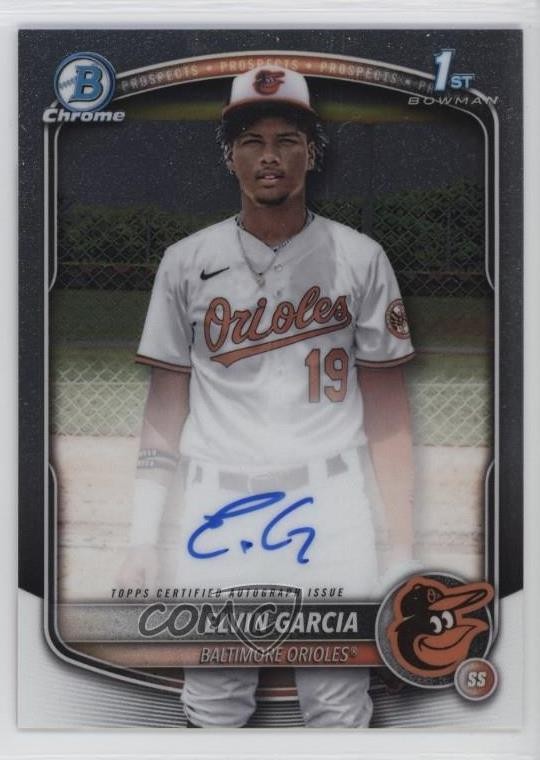 2025 Bowman Chrome Prospect Auto Elvin Garcia #CPA-EG Auto 14md