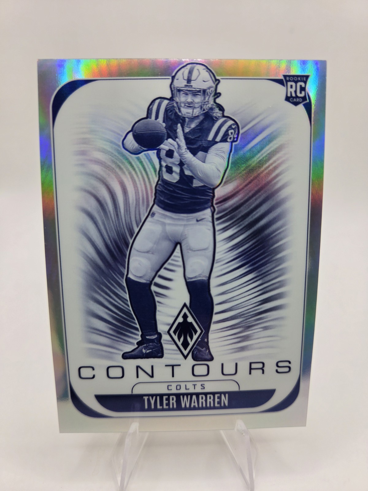 2025 Panini Phoenix - Contours Tyler Warren #14 Silver Pandora (RC) 