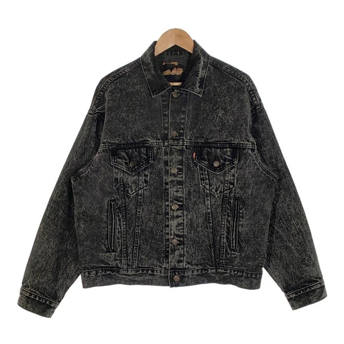 Levi's 70507 88年製 Chemical BLACK USA Levi's 80's 70507-0253 Chemical Wash Black Denim Trucker