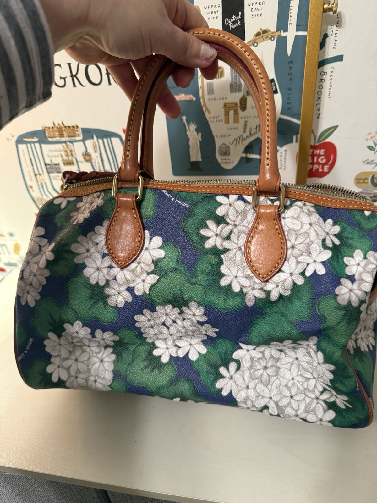 Dooney Bourke Hydrangea Monogram Shopper Women's … - image 4