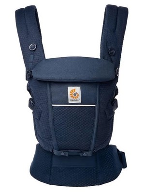 Ergobaby Adapt Babytrage SoftTouch Cotton Neugeborene Blau Neu ETTK