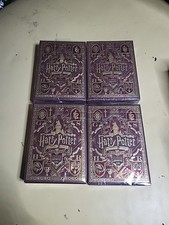 Lot of 4 theory11 Harry Potter Playing Card Decks- Red Gryffindor Brand New