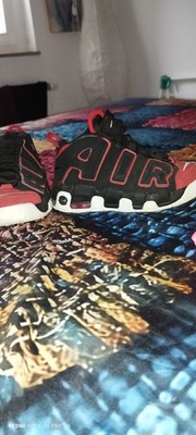 Nike Air More Uptempo 96 .Schwarz/Rot  35