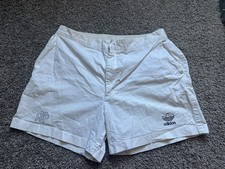 RARE ADIDAS ATP TENNIS VINTAGE RETRO SHORTS WHITE 90s Sz 36