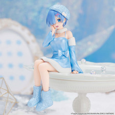 Official Re Zero Rem Noodle Stopper Snow Princess Ver FuRyu Action Figure