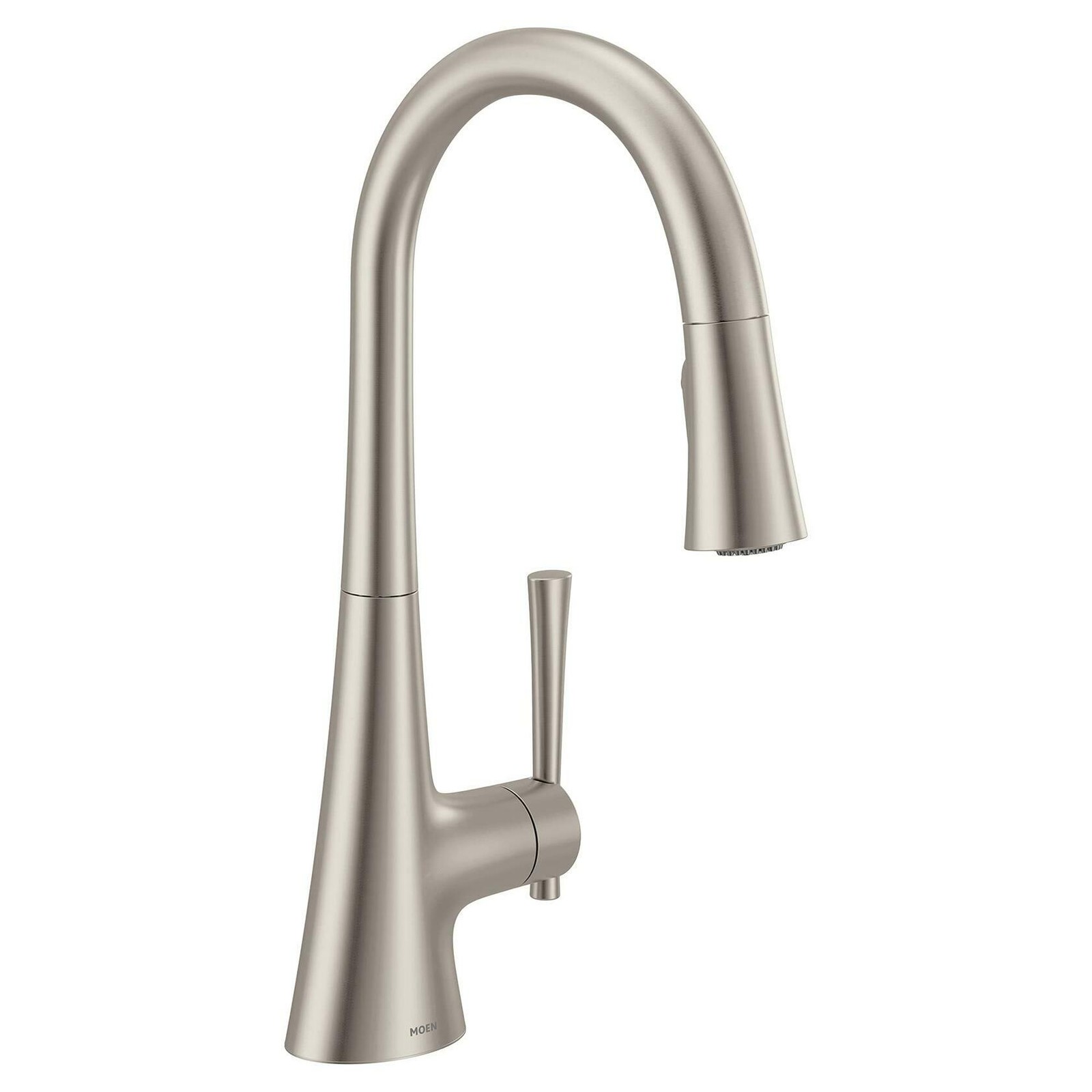 MOEN Kurv 9126SRS One-Handle Pulldown Kitchen Faucet in Spot